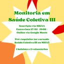 Banner - Monitoria em Saúde Coletiva III